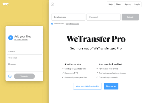 alternative to WeTransfer for sharing large files others)