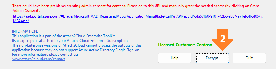 script to register Attach2Cloud in Microsoft Entra - Step 1