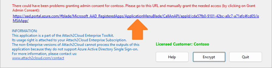 script to register Attach2Cloud in Microsoft Entra - Step 1